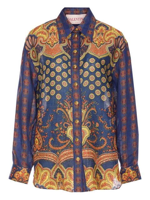 Valentino Garavani Medaglioni Voyage Imaginaire shirt - Blue - zdjęcie produktu nr 1