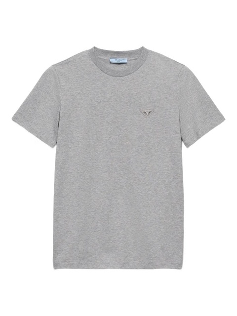 Prada logo-patch T-shirt - Grey - zdjęcie produktu nr 1