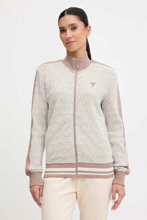 Guess bluza damska kolor beżowy wzorzysta V5BQ16 K1990 - zdjęcie produktu nr 1