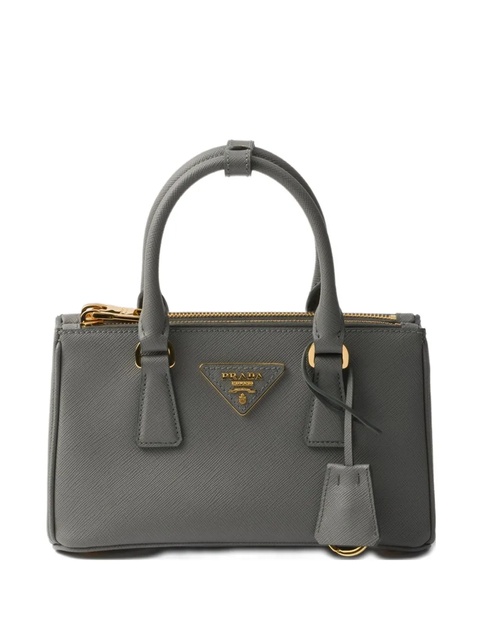 Prada Galleria Saffiano-leather top-handle mini bag - Grey - zdjęcie produktu nr 1