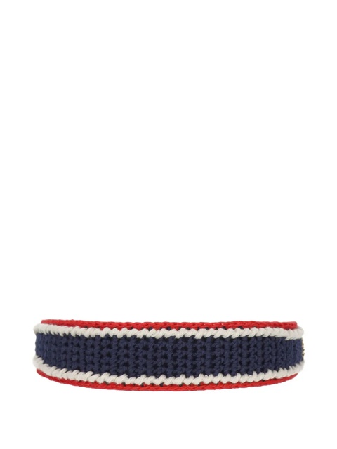 Miu Miu striped crochet headband - Blue - zdjęcie produktu nr 2