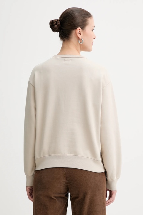 Levi's bluza bawełniana damska kolor beżowy gładka A8789 - zdjęcie produktu nr 2