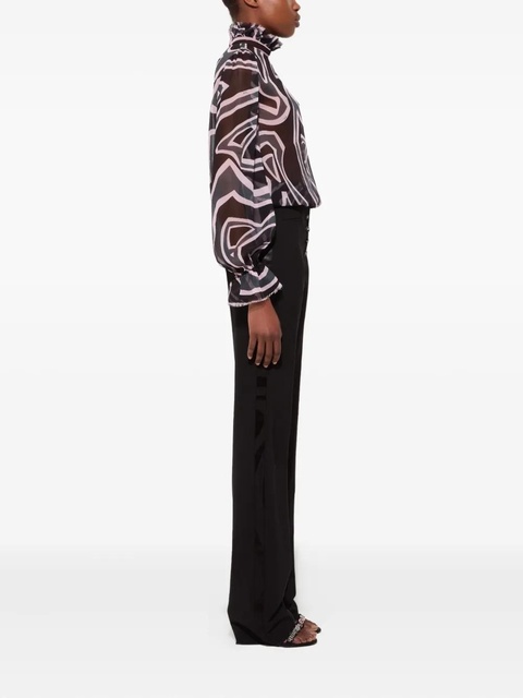 PUCCI labirinto print balloon-sleeves blouse - Black - zdjęcie produktu nr 2