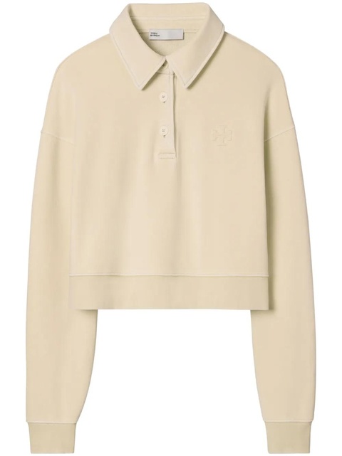 Tory Burch Double T-appliqué polo shirt - Neutrals - zdjęcie produktu nr 1