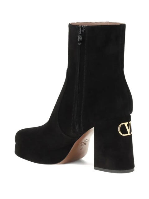 Valentino Garavani 95mm platform logo heel boots - Black - zdjęcie produktu nr 2