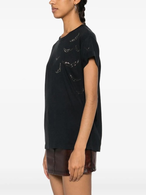 Zadig&Voltaire Anya wings-appliqué T-shirt - Black - zdjęcie produktu nr 2