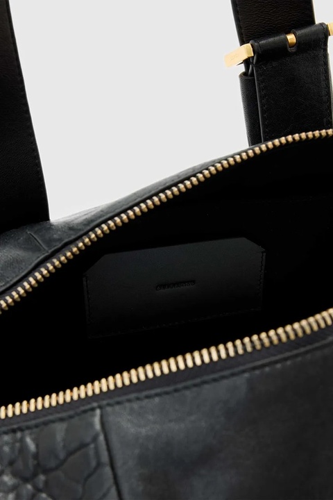 AllSaints torebka skórzana kolor czarny W493XD - zdjęcie produktu nr 2