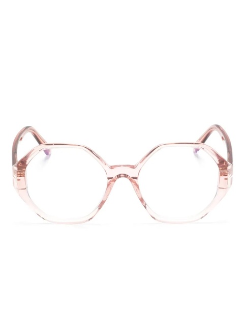TOM FORD Eyewear TF5967B geometric-frame glasses - Pink - zdjęcie produktu nr 1