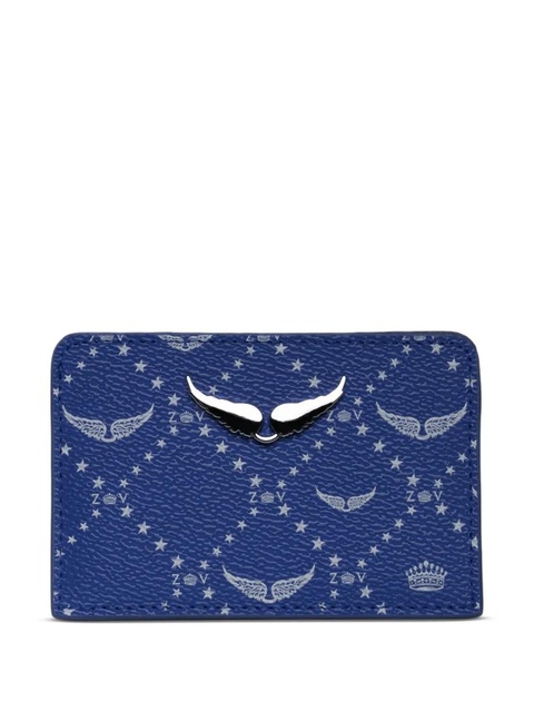 Zadig&Voltaire monogram-print cardholder - Blue - zdjęcie produktu nr 1