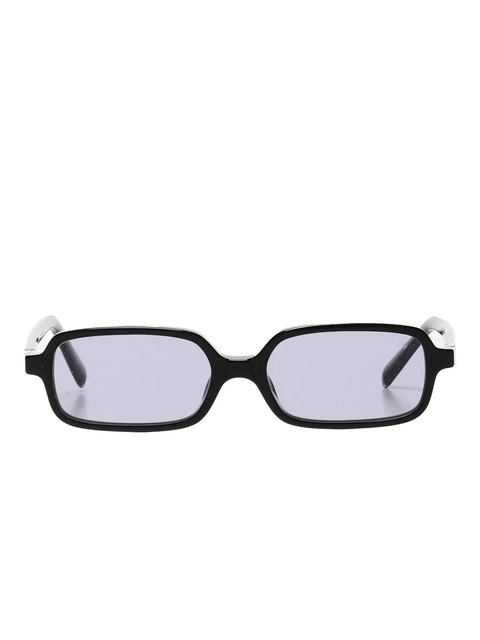 Miu Miu logo-plaque rectangle sunglasses - Black - zdjęcie produktu nr 1