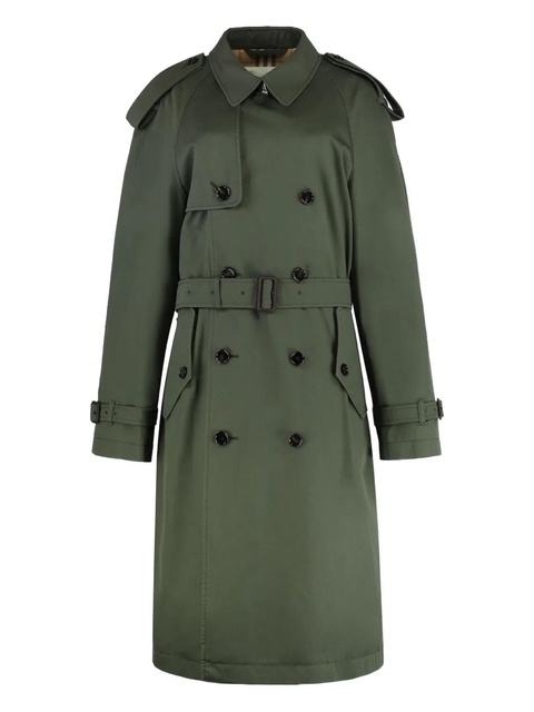 Burberry double-breasted belted trench coat - Green - zdjęcie produktu nr 1