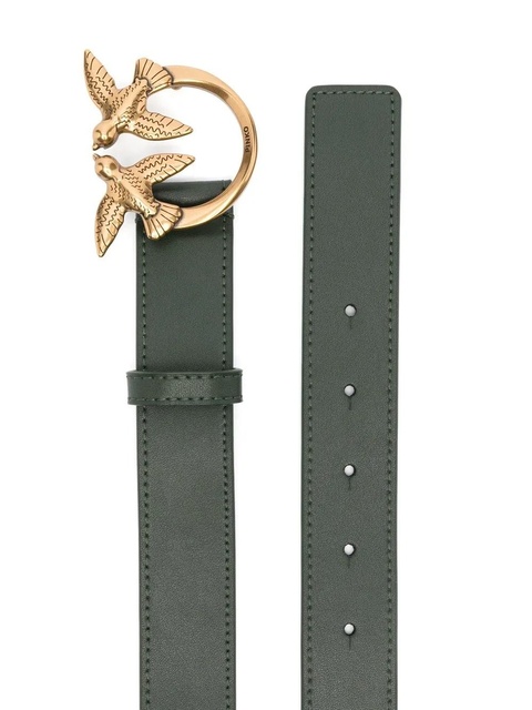 PINKO Love Birds leather belt - Green - zdjęcie produktu nr 2