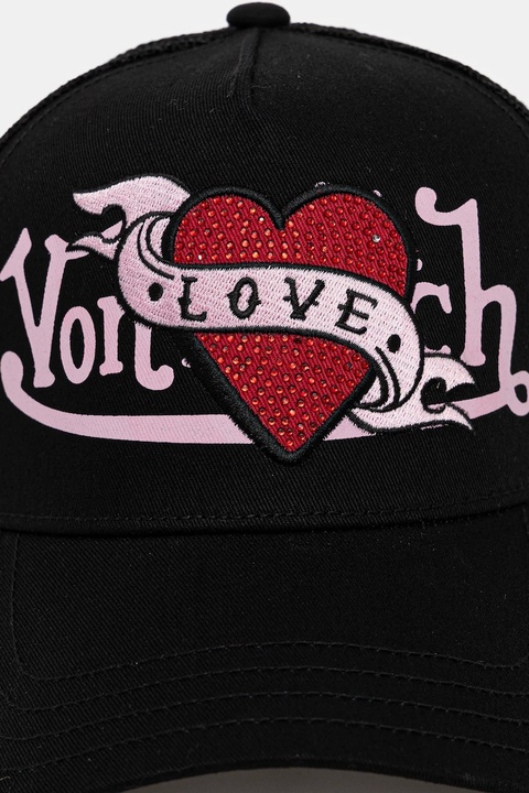 Von Dutch czapka z daszkiem kolor czarny VD.0.CAS2.LOVU - zdjęcie produktu nr 1