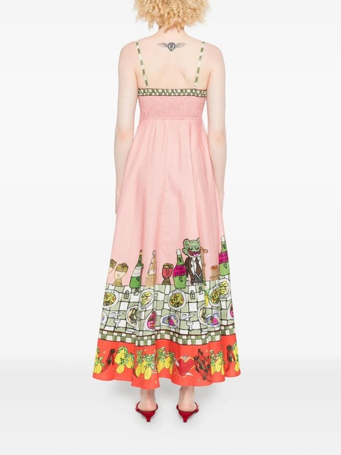ALEMAIS floral-print A-line dress - Pink - zdjęcie produktu nr 2
