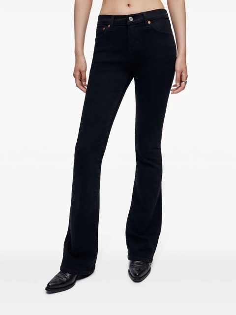 RE/DONE Midrise Baby Boot mid-rise bootcut jeans - Black - zdjęcie produktu nr 2