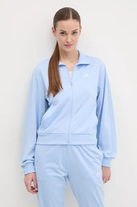 adidas dres Feelcozy damski kolor niebieski JD2704 - zdjęcie produktu nr 2