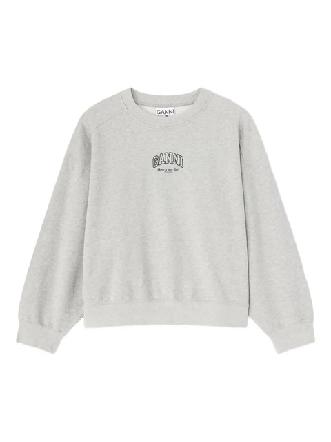 GANNI logo sweatshirt - Grey - zdjęcie produktu nr 1