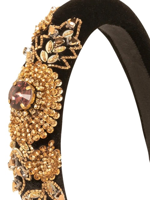 Jennifer Behr Stefanya beaded headband - Gold - zdjęcie produktu nr 2