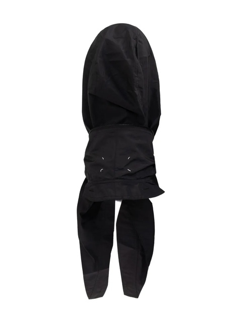 Maison Margiela hooded zip-up scarf - Black - zdjęcie produktu nr 1