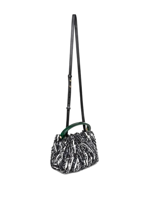 DRIES VAN NOTEN pleated sequin mini bag - Black - zdjęcie produktu nr 2