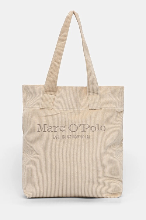 Marc O'Polo torebka bawełniana kolor beżowy 50919730202807 - zdjęcie produktu nr 2