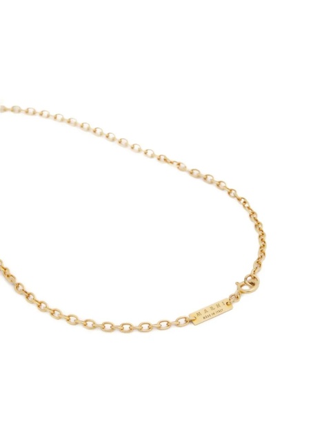 Marni branded-plaque chain necklace - Gold - zdjęcie produktu nr 1