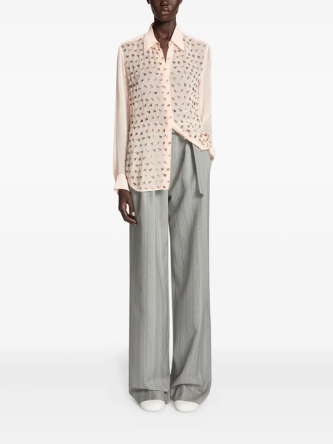 DRIES VAN NOTEN rhinestone-embellished shirt - Pink - zdjęcie produktu nr 1