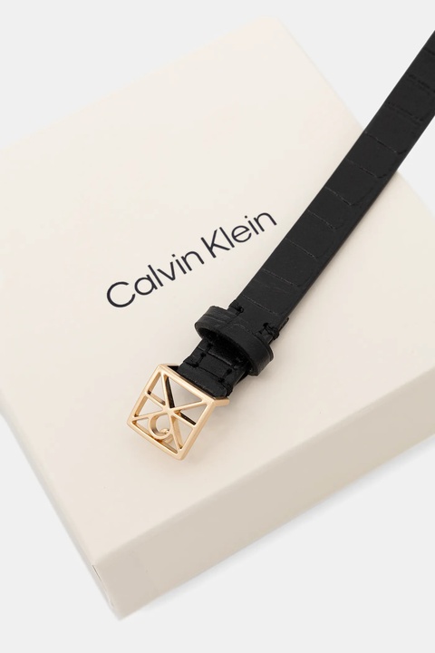 Calvin Klein pasek skórzany damski kolor czarny LV04F7053G - zdjęcie produktu nr 2