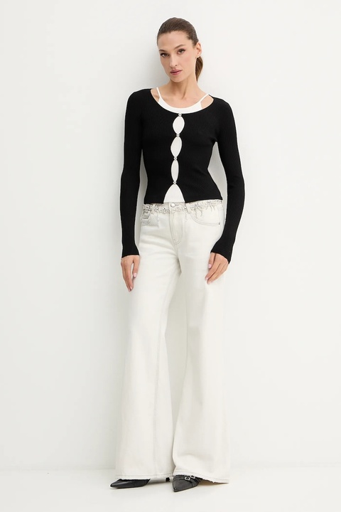 Miss Sixty jeansy damskie medium waist 6S3JJ00300 - zdjęcie produktu nr 2