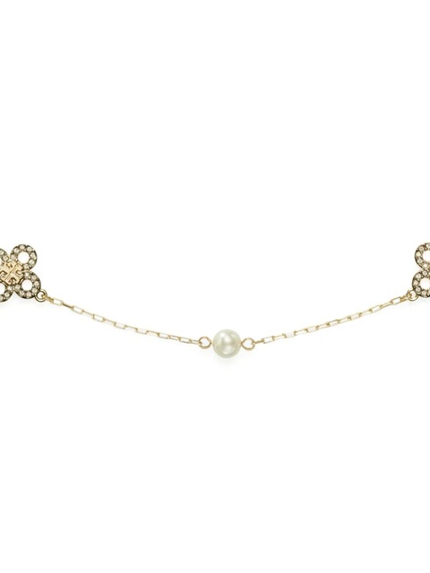 Tory Burch Kira Clover Pearl necklace - Gold - zdjęcie produktu nr 2