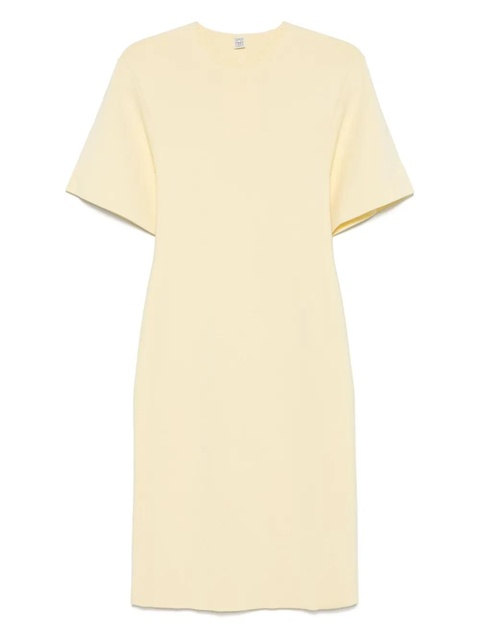 TOTEME fine-knit midi dress - Yellow - zdjęcie produktu nr 1
