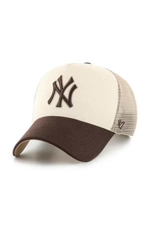 47 brand czapka z daszkiem MLB New York Yankees kolor beżowy B-BPTOM17CNP-NT - zdjęcie produktu nr 1