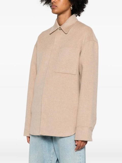 JW Anderson buttoned patch-pocket jacket - Neutrals - zdjęcie produktu nr 2