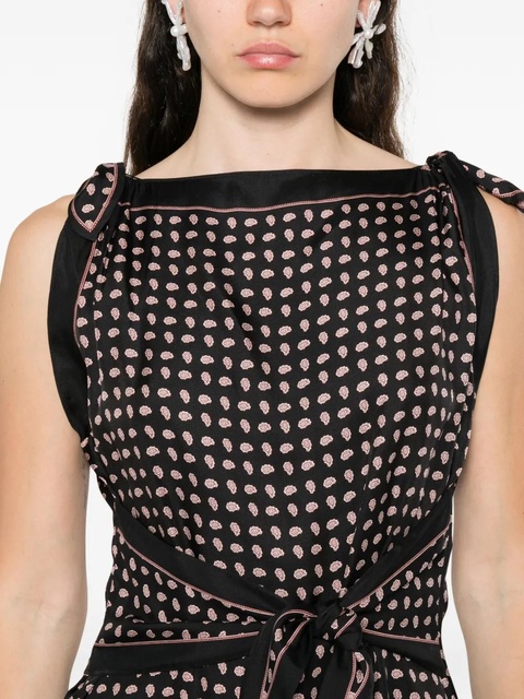 DÔEN Millane printed mini skirt - Black - zdjęcie produktu nr 2