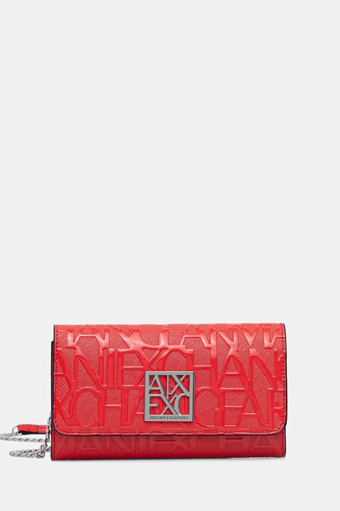 Armani Exchange portfel damski kolor różowy 948481 CC794 - zdjęcie produktu nr 1