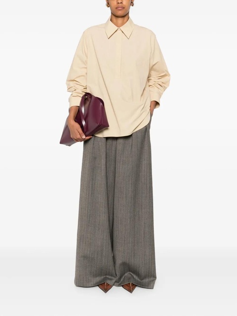 The Row Margan long-sleeve curved hem shirt - Neutrals - zdjęcie produktu nr 2