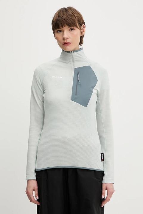 Mammut bluza sportowa Aenergy Light kolor zielony z aplikacją 1014-05531 - zdjęcie produktu nr 1