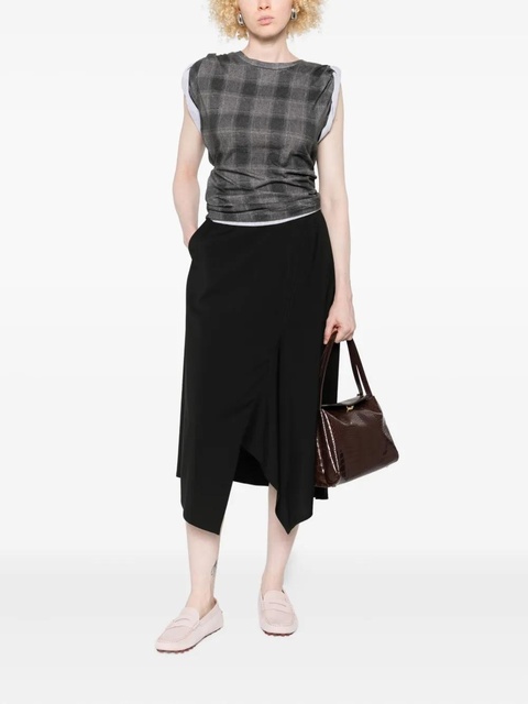 LOEWE asymmetric midi skirt - Black - zdjęcie produktu nr 1