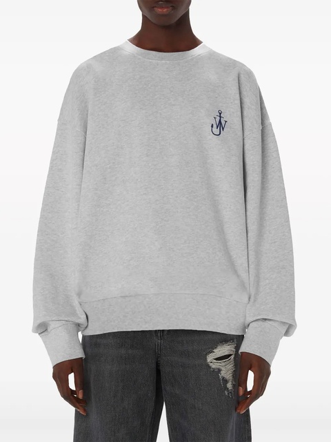 JW Anderson graphic-print organic cotton sweatshirt - Grey - zdjęcie produktu nr 2