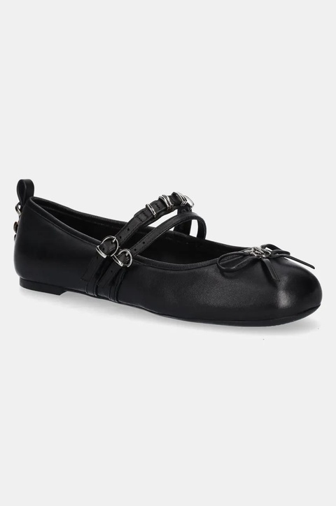Pinko baleriny skórzane Gioia kolor czarny SD0297 P003 Z99 - zdjęcie produktu nr 1