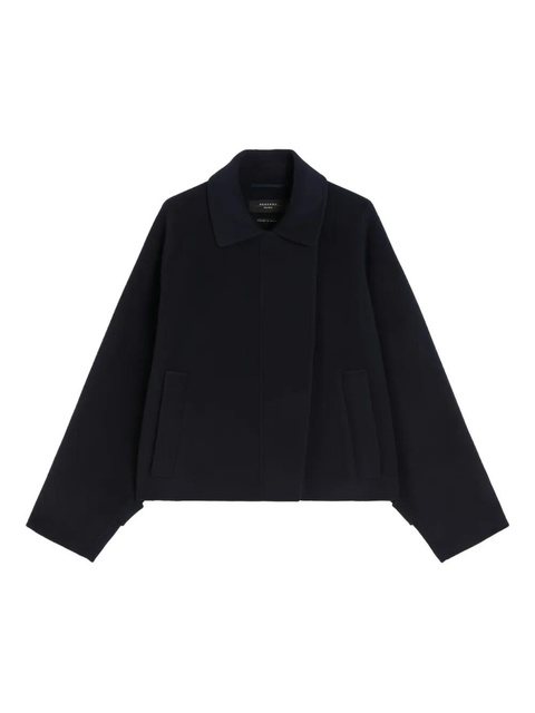 Weekend Max Mara Wool broadcloth cropped coat - Blue - zdjęcie produktu nr 1