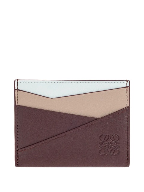 LOEWE leather-panel cardholder - Red - zdjęcie produktu nr 1