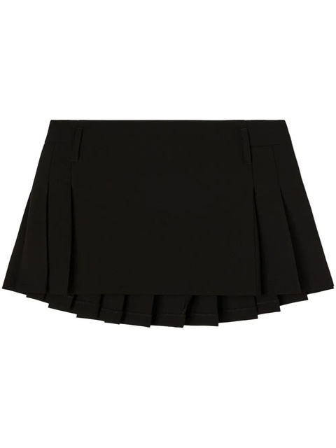 AMBUSH pleated virgin-wool miniskirt - Black - zdjęcie produktu nr 1