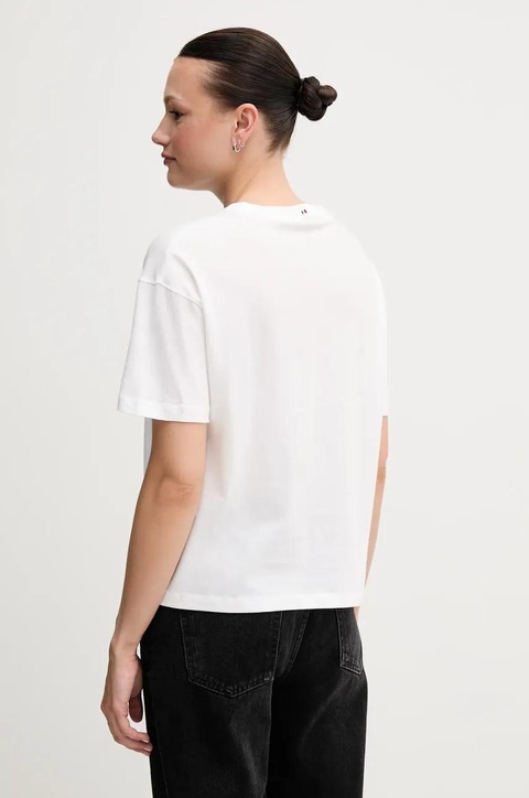 Tommy Hilfiger t-shirt bawełniany damski kolor biały UW0UW05763 - zdjęcie produktu nr 2
