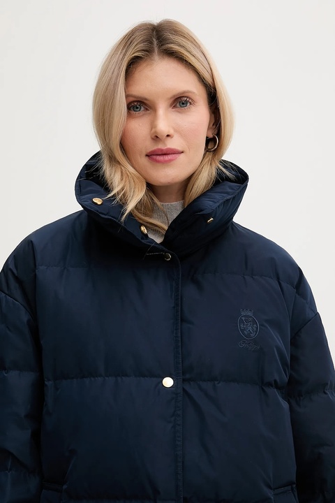 Tommy Hilfiger kurtka puchowa kolor granatowy zimowa WW0WW47279 - zdjęcie produktu nr 2