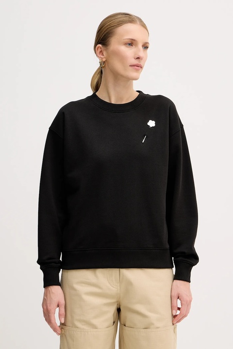 Kenzo bluza bawełniana damska kolor czarny z aplikacją FF52SW1744MF.99J - zdjęcie produktu nr 1