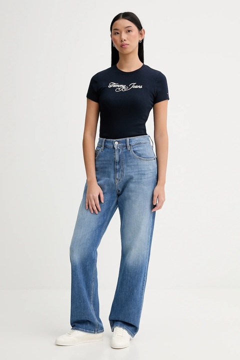 Tommy Jeans t-shirt damski kolor granatowy DW0DW21838 - zdjęcie produktu nr 2