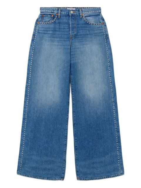 RE/DONE Minerva stud-embellished jeans - Blue - zdjęcie produktu nr 2