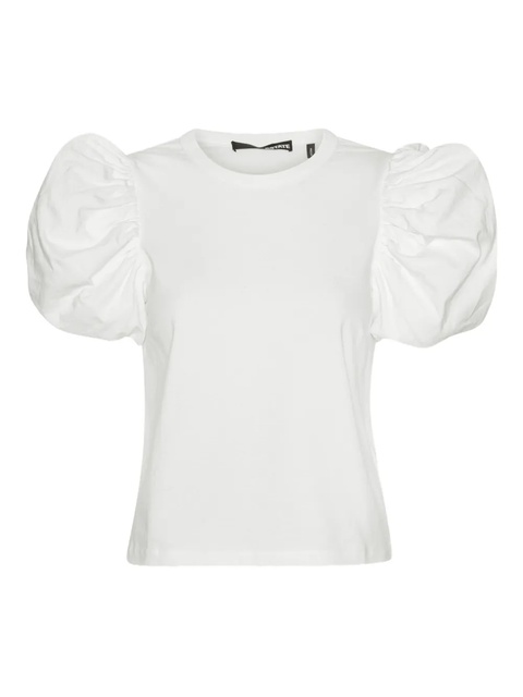 ROTATE BIRGER CHRISTENSEN puff-sleeve T-shirt - White - zdjęcie produktu nr 1