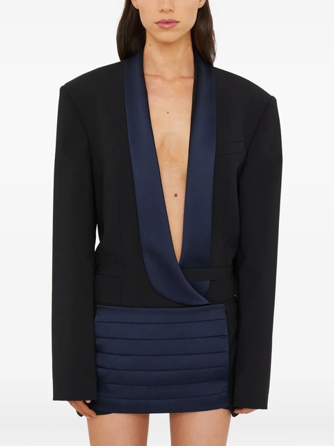 Christopher Esber tuxedo contrast wool blazer - Black - zdjęcie produktu nr 1